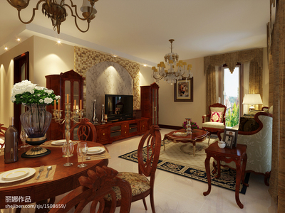 美式家装新风尚 实木家具演绎经典与自然的室内设计