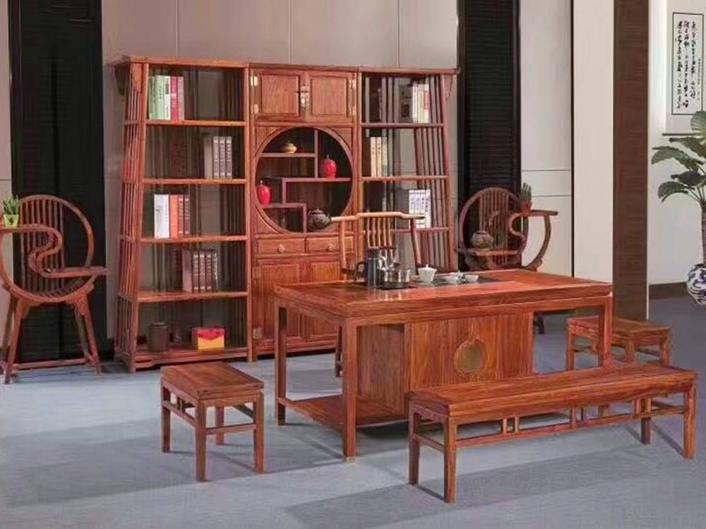 实木茶室家具 红木茶桌椅子与刺猬紫檀茶台价格解析